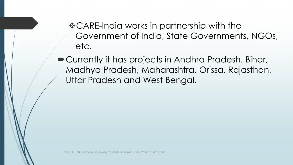 care india works in partnership with