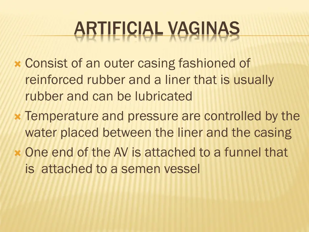 artificial vaginas