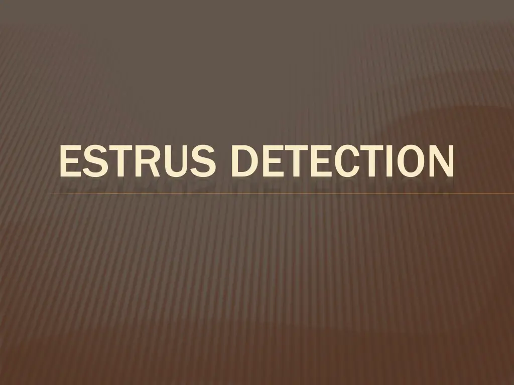 estrus detection