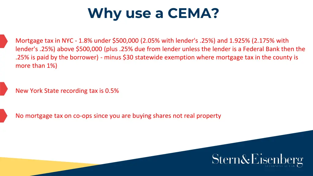 why use a cema