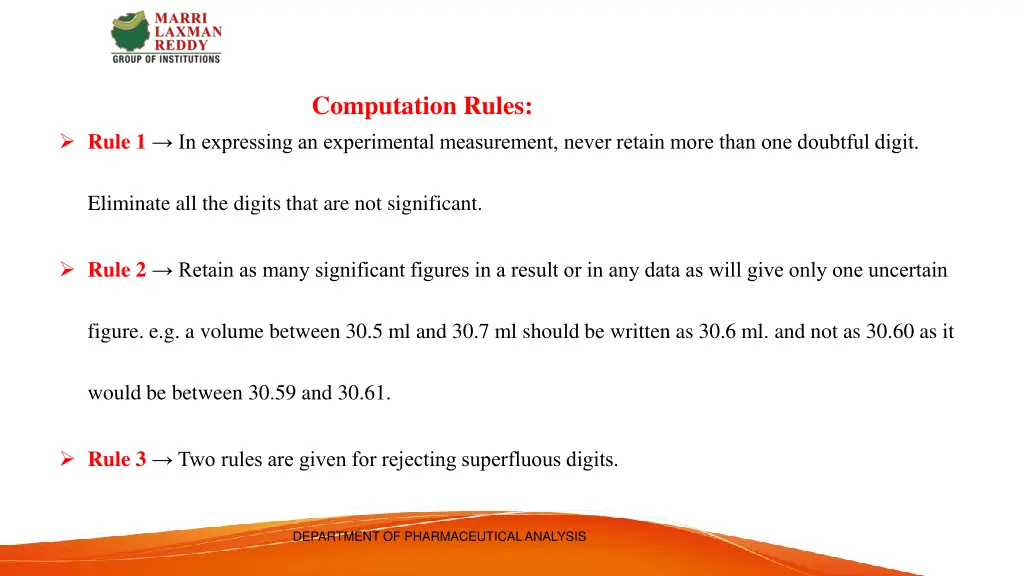 computation rules rule 1 in expressing