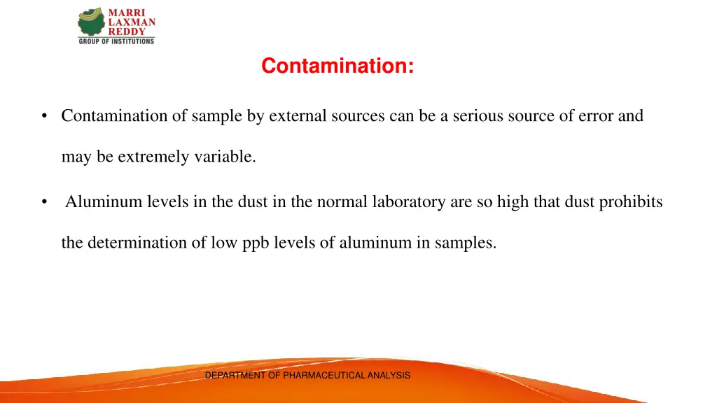 contamination