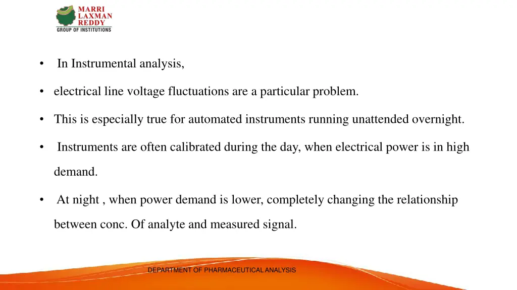 in instrumental analysis