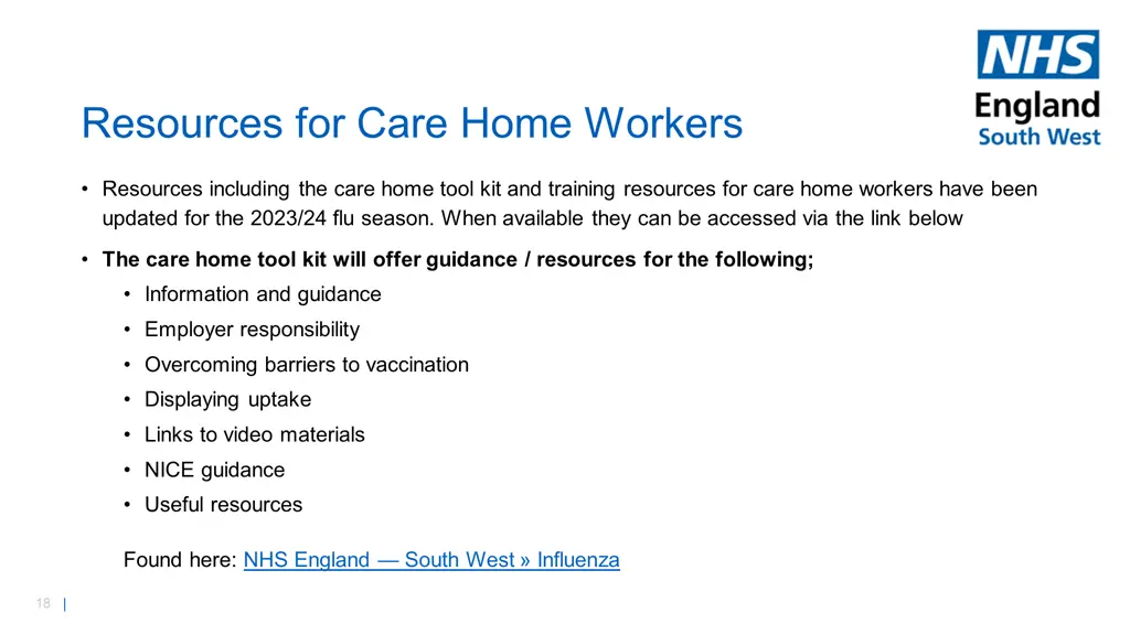 resources for care home workers