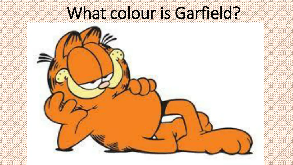 what what colour colour is is garfield