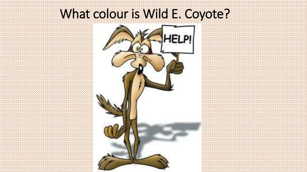 what what colour colour is is wild e coyote wild