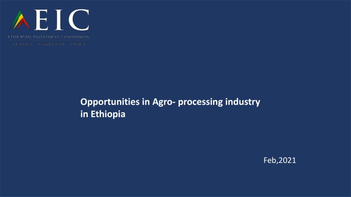 opportunities in agro processing industry