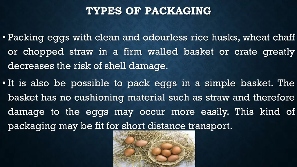 types of packaging