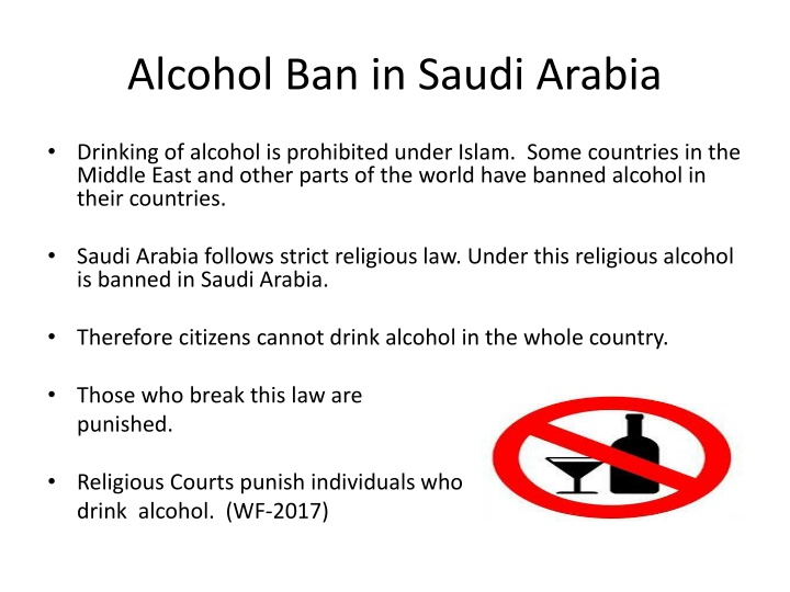 alcohol ban in saudi arabia