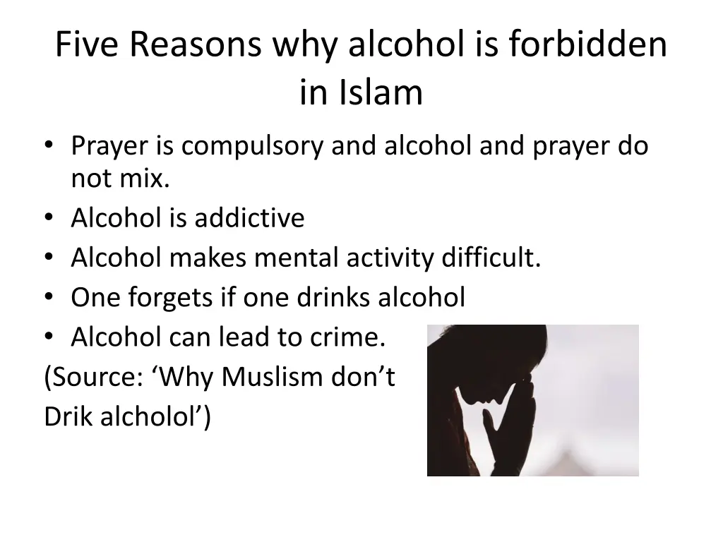 five reasons why alcohol is forbidden in islam