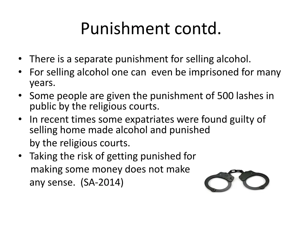 punishment contd