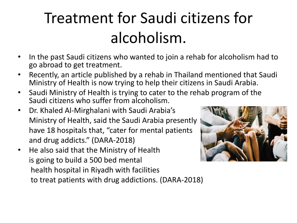 treatment for saudi citizens for alcoholism