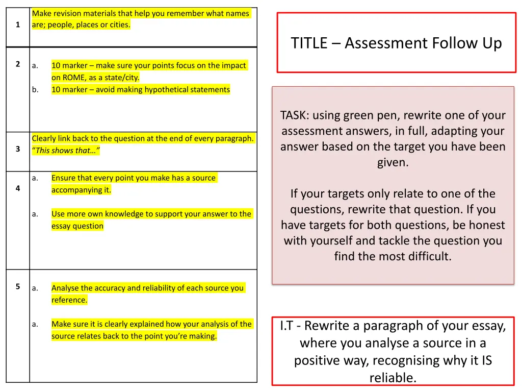 make revision materials that help you remember