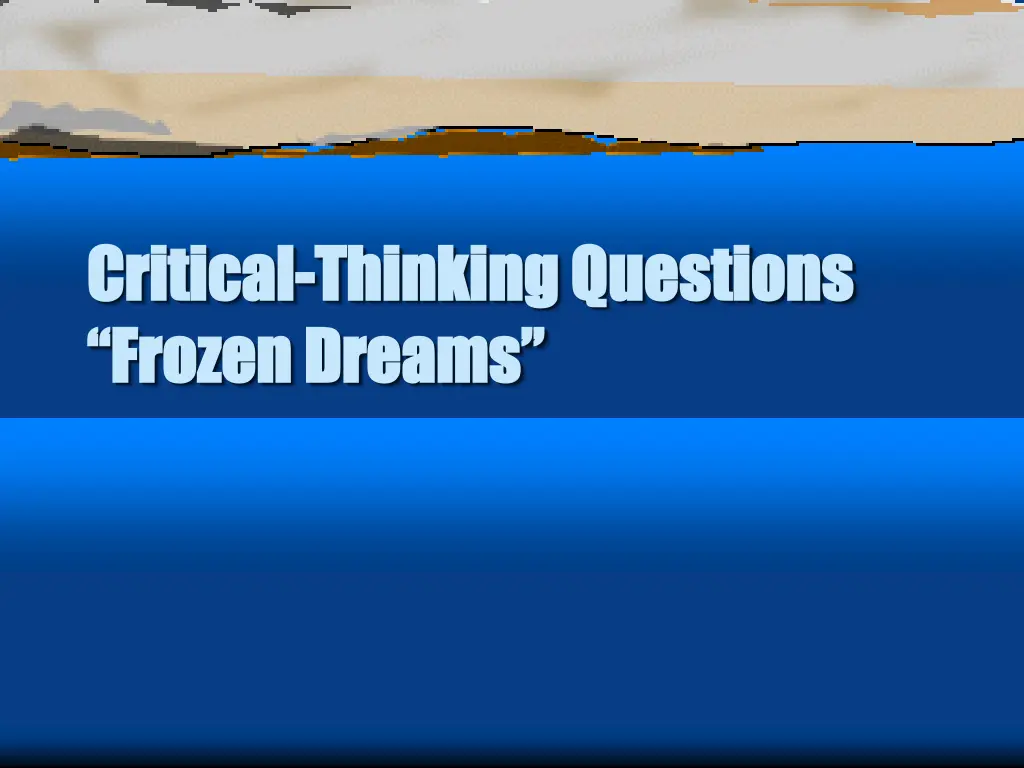 critical critical thinking questions thinking