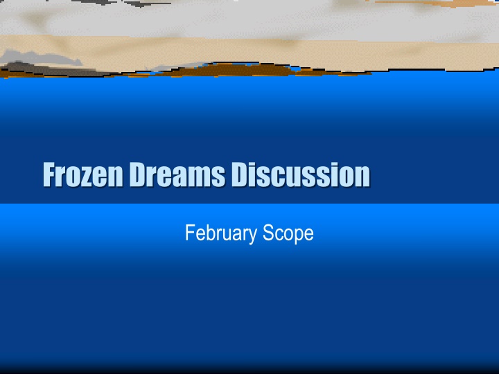 frozen dreams discussion