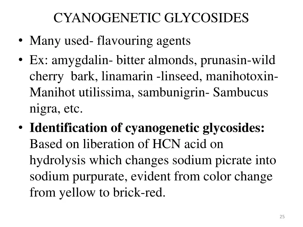 cyanogenetic glycosides 1