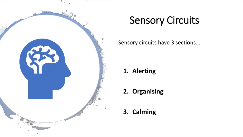 sensory circuits sensory circuits