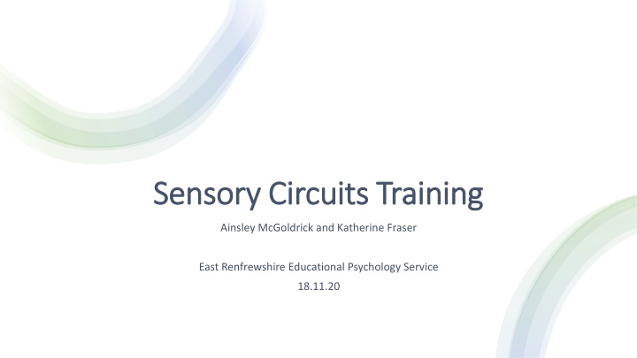 sensory circuits training sensory circuits