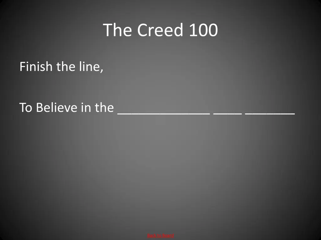 the creed 100