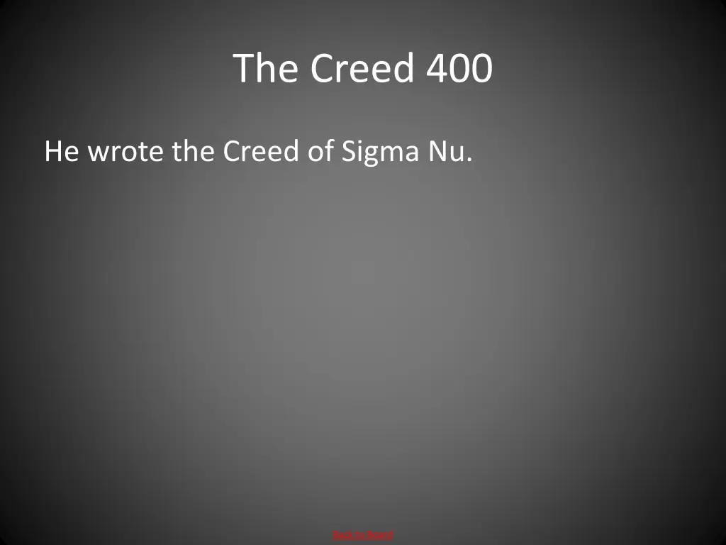 the creed 400