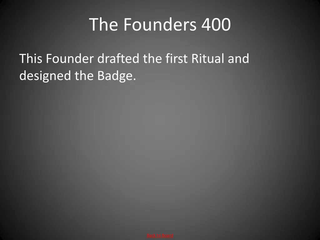 the founders 400