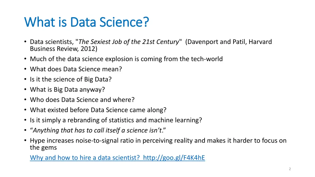 what is data science what is data science