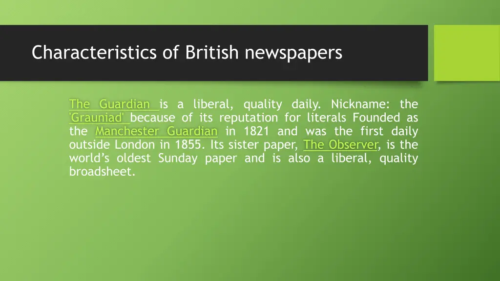 characteristics of british newspapers 3