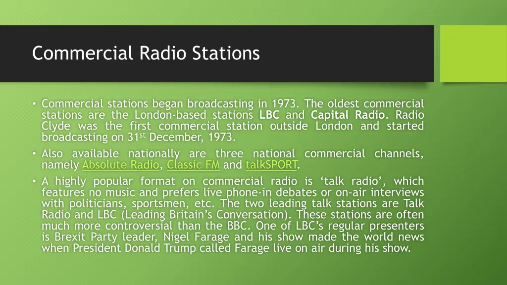 commercial radio stations