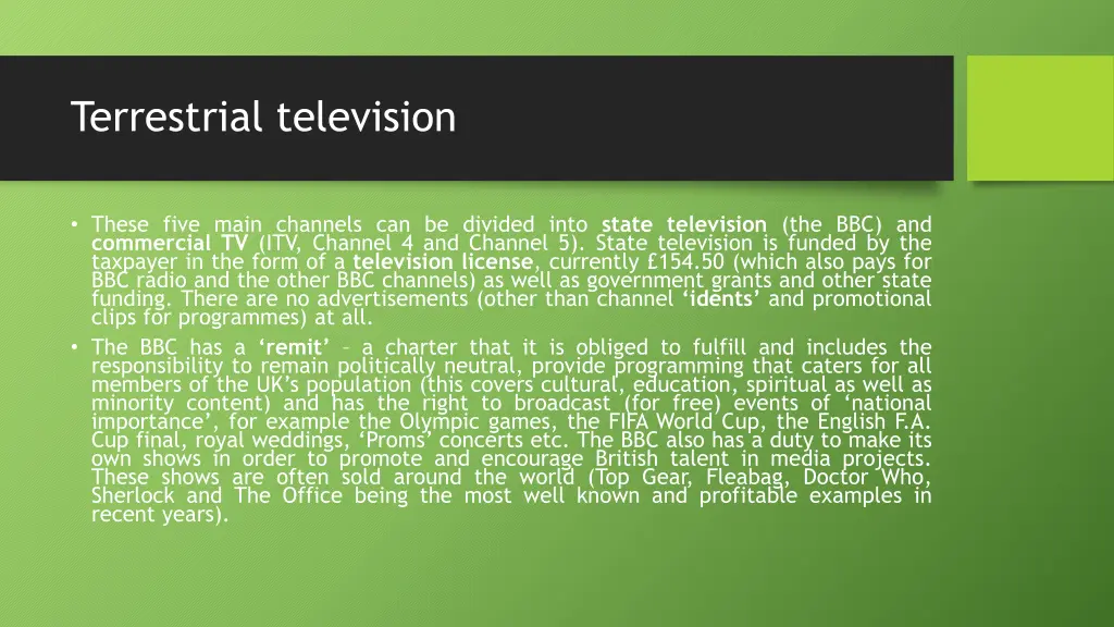 terrestrial television