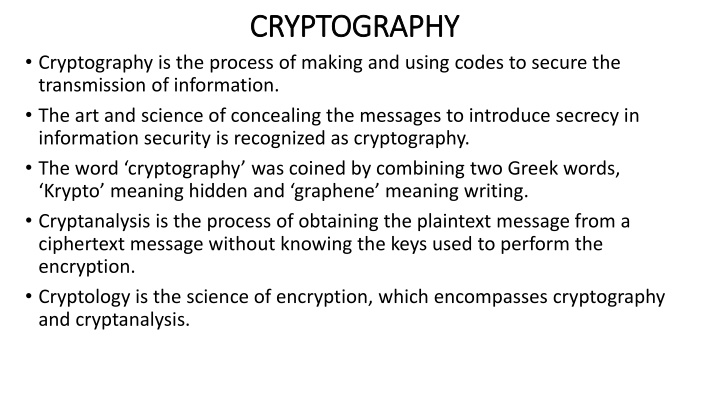 cryptography cryptography