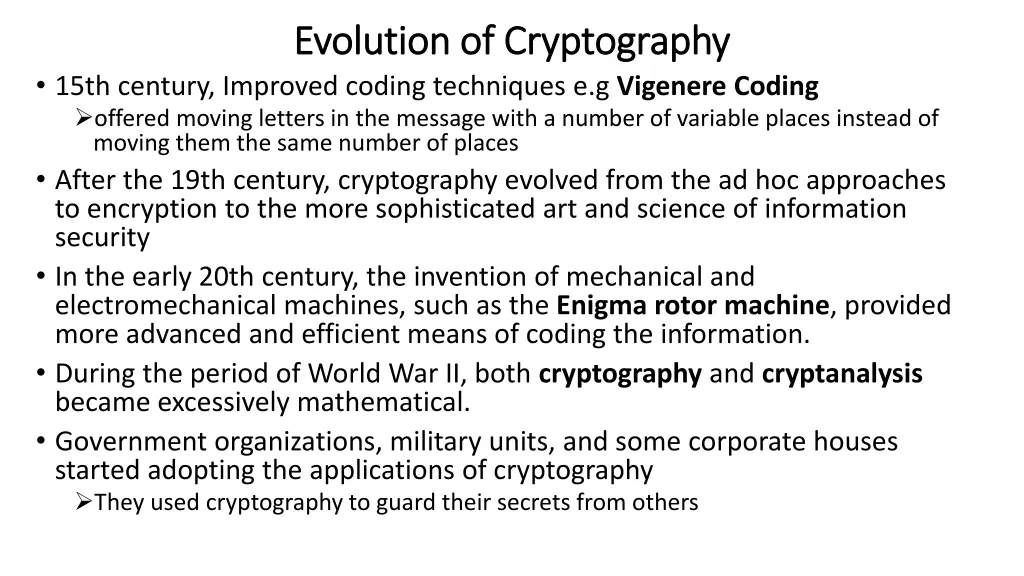 evolution of cryptography evolution