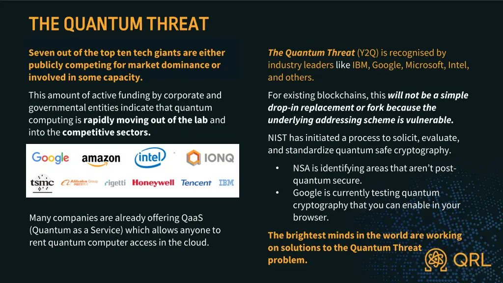 the quantum threat the quantum threat