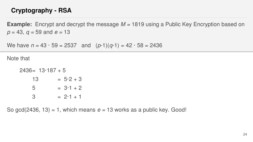 cryptography rsa 14