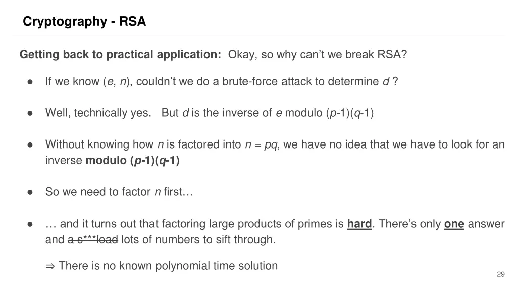 cryptography rsa 19