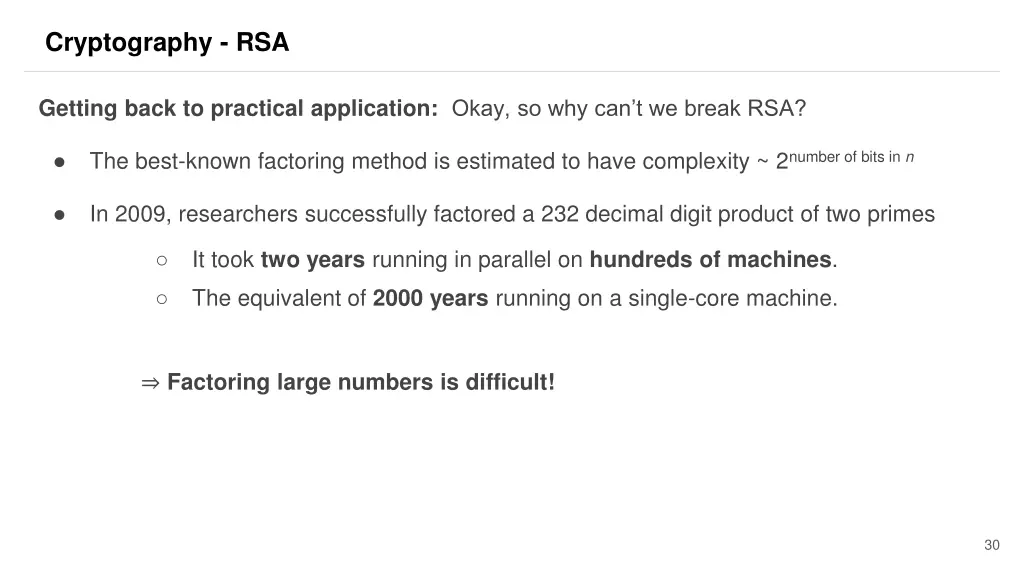 cryptography rsa 20