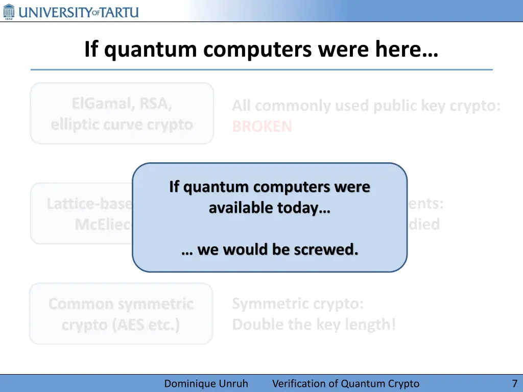 if quantum computers were here