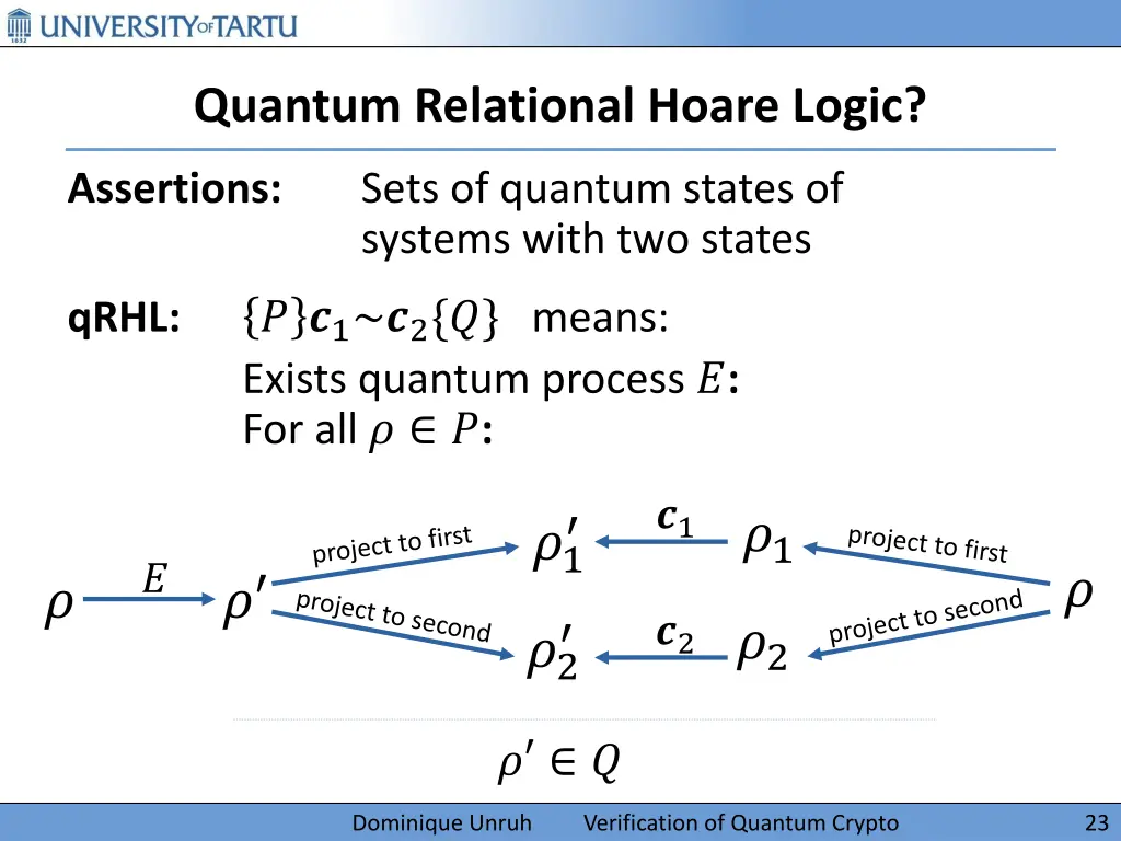 quantum relational hoare logic 1