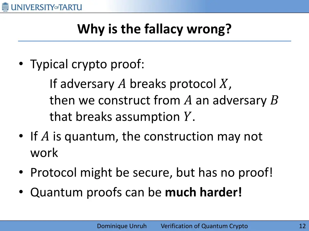 why is the fallacy wrong