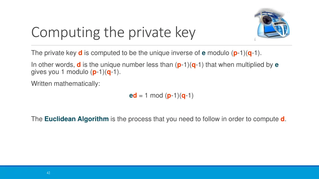 computing the private key