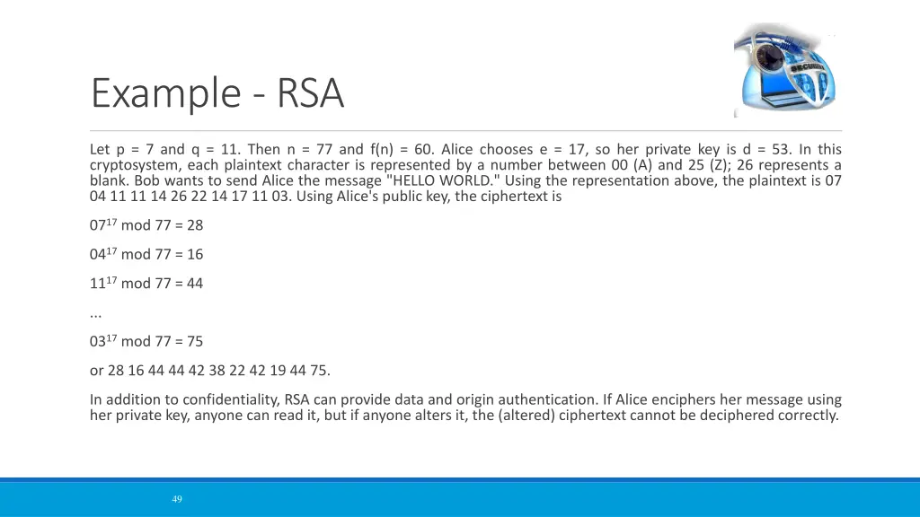 example rsa