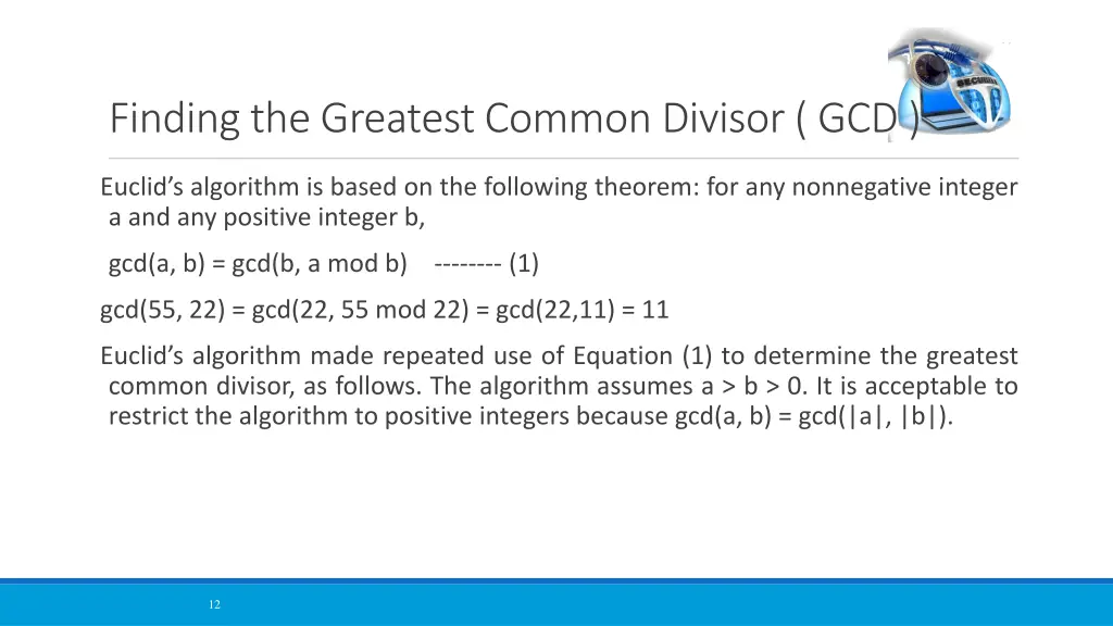 finding the greatest common divisor gcd