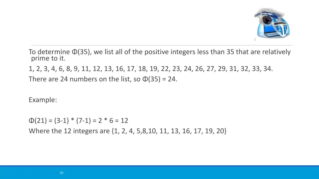 to determine 35 we list all of the positive