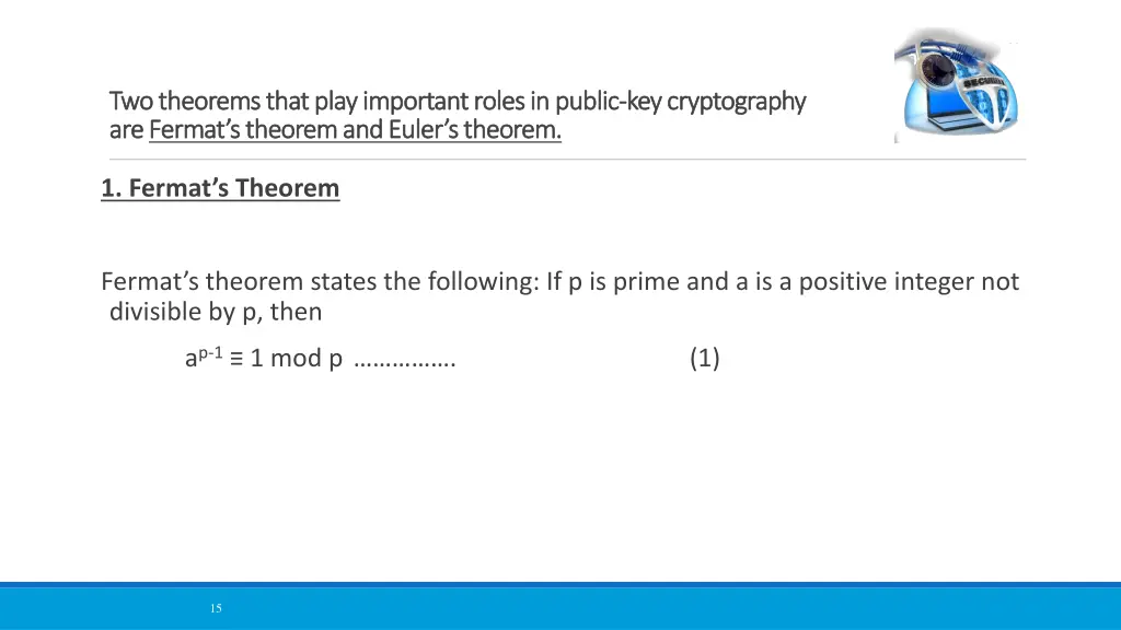 two theorems that play important roles in public