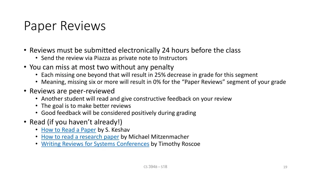 paper reviews 1