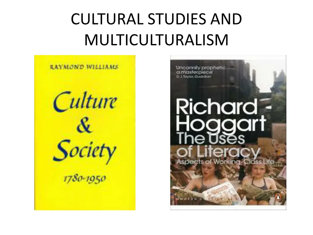 cultural studies and multiculturalism 1