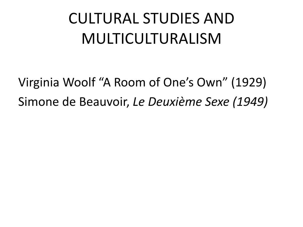 cultural studies and multiculturalism 12