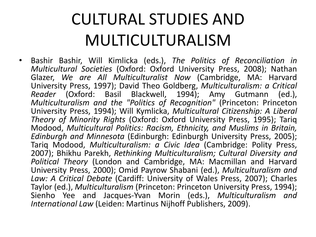 cultural studies and multiculturalism 14