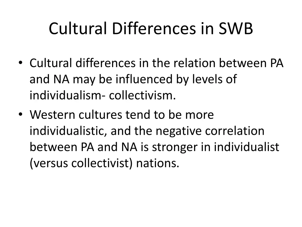 cultural differences in swb 2