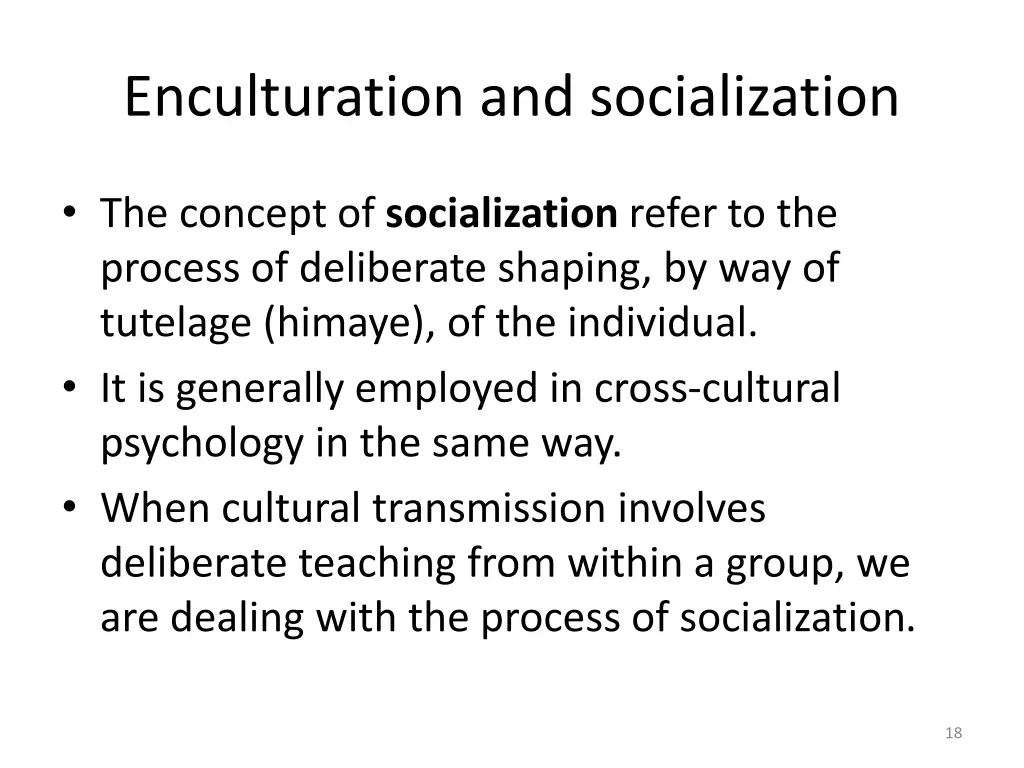 enculturation and socialization 2