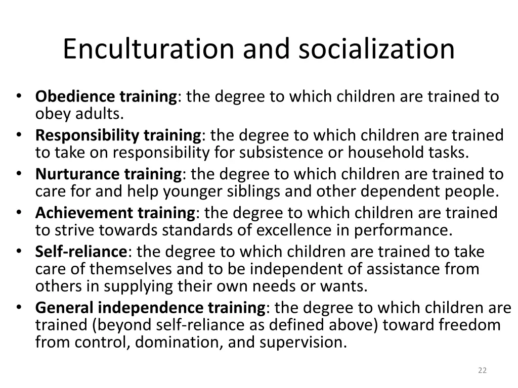 enculturation and socialization 6